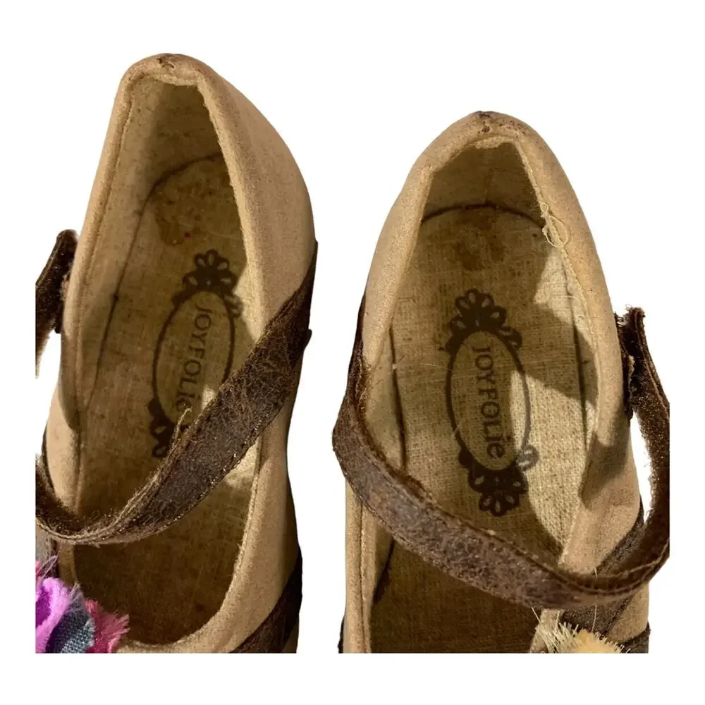 Joyfolie Flower Strappy Flats